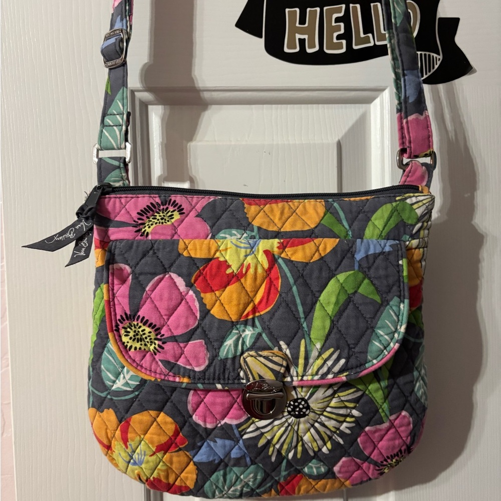 Vera Bradley Jazzy Blooms Floral Quilted Crossbody Bag - Multicolor